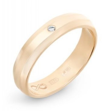 Обручальное кольцо R01-WED-00007-М13034 - Ювелирный бренд Московский ювелирный завод