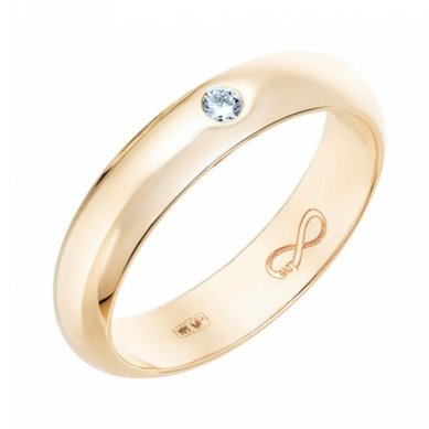 Обручальное кольцо R01-WED-00015-М13037 - Ювелирный бренд Московский ювелирный завод