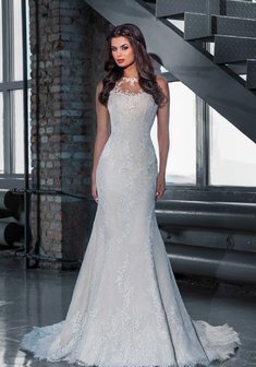 Свадебное платье F54087. Силуэт Русалка (Рыбка), длинное со шлейфом.