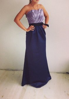 Вечернее платье F54123. С прямой юбкой, длинное без шлейфа.