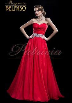 Вечернее платье F54127. С пышной юбкой, длинное без шлейфа.