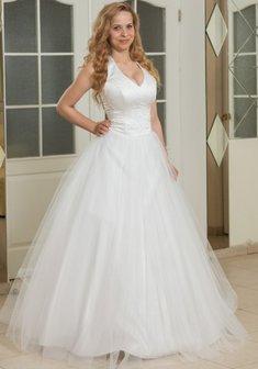 Свадебное платье В54143. С пышной юбкой, длинное без шлейфа.