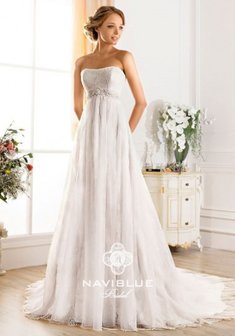 Свадебное платье Ф54221. В греческом стиле, длинное со шлейфом.